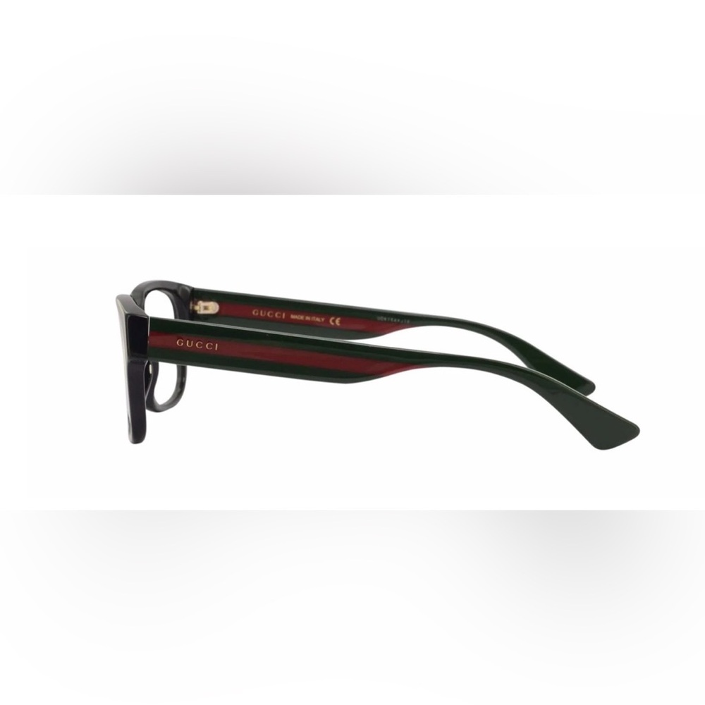 Gucci Black and Red Rectangular Glasses - image 5
